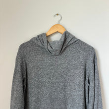 Load image into Gallery viewer, Anthropologie Maeve Cowl Neck Knit Long Pullover Sweater Top Heather Grey
