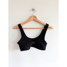 Load image into Gallery viewer, Alo Yoga Alosoft Center Stage Scoop Neck Wide Strap Sports Bra Black XS
