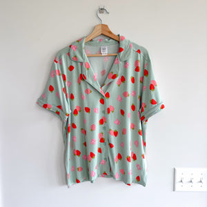 Hanna Andersson Peppa Pig Short Sleeve HannaSoft Pajama Top Green L