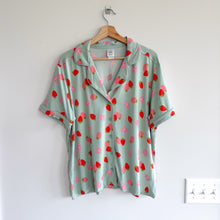 Load image into Gallery viewer, Hanna Andersson Peppa Pig Short Sleeve HannaSoft Pajama Top Green L

