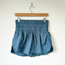 Load image into Gallery viewer, Free People Movement Way Home High Waist Shorts Blue M
