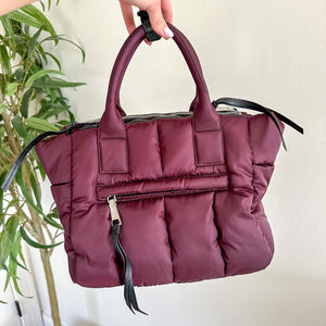 PRADA Tessuto Padded Hand Bag & Crossbody Red