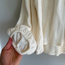 Load image into Gallery viewer, Madewell Superlight Jacquard Embroidered Smocked Blouse Cream S

