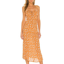 Load image into Gallery viewer, SNDYS Revolve Honolulu Floral Print Sleeveless Midi Dress in Amber Daisy L NWT
