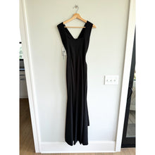 Load image into Gallery viewer, Dress The Population Agathe Crepe Wrap Waist Dress Maxi Black S NWT

