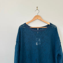 Load image into Gallery viewer, Free People Not Cold In This Lace Top Deep Jewel S NWT
