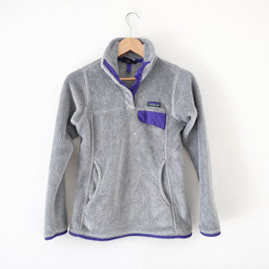 Patagonia Re-Tool Snap-T Fleece Pullover Jacket Gray XS