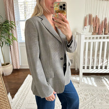 Load image into Gallery viewer, Brooks Brothers Stellita Fit Wool Houndstooth Blazer Black/White $498
