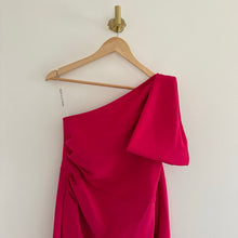 Load image into Gallery viewer, Sachin + Babi Miranda Draped One Shoulder Crepe Midi Dress Pink 4
