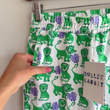 Load image into Gallery viewer, Roller Rabbit Leo The Lion Print Cotton Sweatpants Green Kid's 12 NWT

