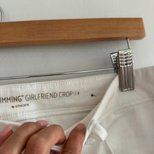 Load image into Gallery viewer, Chico&#39;s The So Slimming Girlfriend Crop Jeans White 1
