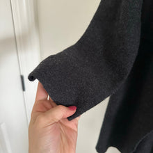 Load image into Gallery viewer, Eileen Fisher Merino Wool Asymmetric Zip Coat Jacket in Charcoal
