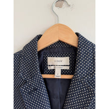 Load image into Gallery viewer, J.Crew Schoolboy Polka Dot Long Sleeve Blazer Navy White 2
