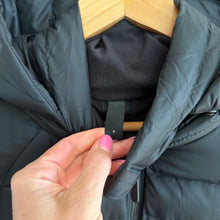 Load image into Gallery viewer, Lululemon Brave The Cold Zip Up Hooded Mid-Length Puffer Jacket Black 8

