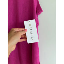 Load image into Gallery viewer, Athleta Breezy Power of She Crew Neck Activewear Tank Top Fuchsia Leaders S NWT

