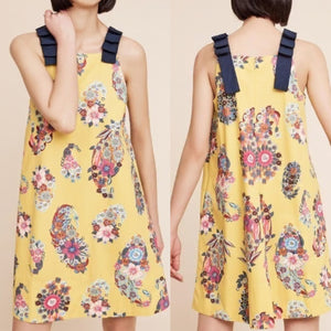 Anthropologie Maeve Sunniva Floral Paisely Sleeveless A-Line Dress