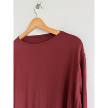 Load image into Gallery viewer, Lululemon Back In Action Long Sleeve Nulu Boat Neck Activewear Tee Red Merlot 4
