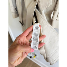 Load image into Gallery viewer, L.L Bean Double-Breasted Belted Mid Length Trench Coat Cream XS
