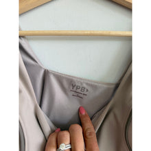 Load image into Gallery viewer, YPB Abercrombie &amp; Fitch Square Neck Cropped Activewear Tank Top Taupe S
