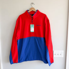 Load image into Gallery viewer, Marmot Rocklin Half Zip Fleece Pullover Victory Red / Trail Blue XXL NWT
