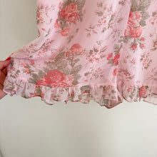 Load image into Gallery viewer, Rachel Parcell Sophia Floral Print Ruffle Long Sleeve Romper Pink M
