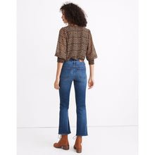 Load image into Gallery viewer, Madewell Cali Demi Boot High Rise Denim Jeans Blue 27T
