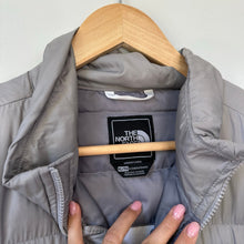Load image into Gallery viewer, The North Face Denali Fleece Full Zip Polartec Puffer Jacket Gray Ivory XL
