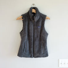 Load image into Gallery viewer, Patagonia Los Gatos Fleece Zip Up Mock Neck Vest Gray S
