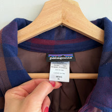 Load image into Gallery viewer, Patagonia Fjord Insulated Plaid Pattern Long Sleeve Shirt Jacket Blue XL
