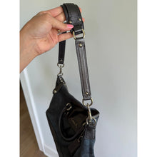 Load image into Gallery viewer, Coach Ashley Signature Sateen Dual Handle Leather Trim Shoulder Bag
