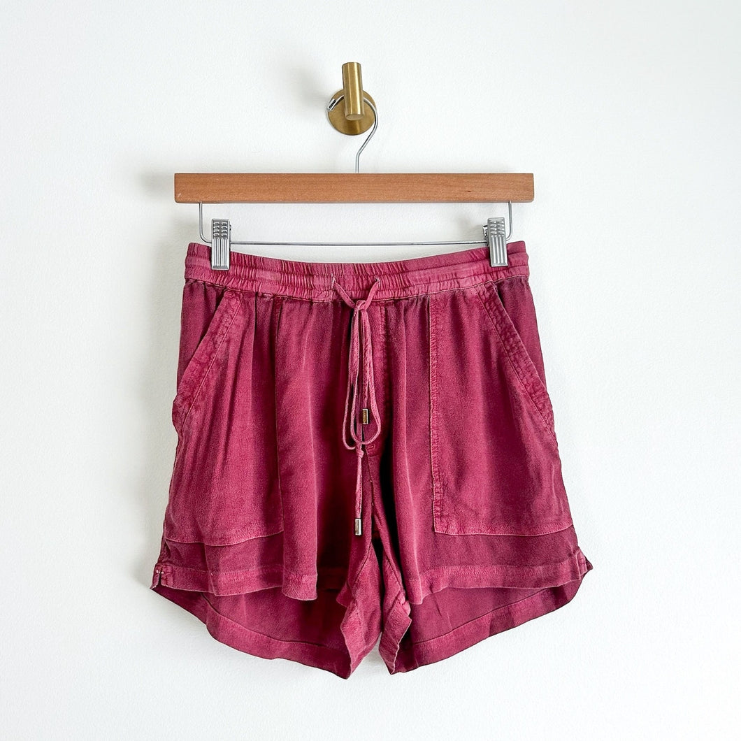 Hei Hei Anthropologie Dobby Beachcomber Shorts Red XS