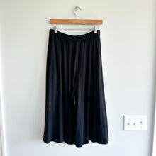 Load image into Gallery viewer, Eileen Fisher Stretch Jersey Pull On Wide Leg Cropped Pants Black S
