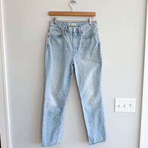 Madewell The Perfect Vintage Denim High Rise Straight Leg Jeans Blue 27