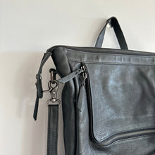 Load image into Gallery viewer, Rock Paper Scissors Genuine Leather Sloane Convertible Bag Backpack Black
