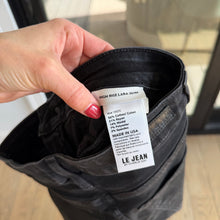 Load image into Gallery viewer, LE JEAN Lara Denim High Rise Slim Straight Leg Jeans Black 25
