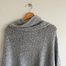 Load image into Gallery viewer, Free People Bff Loopy-Knit Cowl Neck Pullover Sweater Gray S
