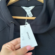 Load image into Gallery viewer, Spanx Air Essentials Pocket Crewneck Hoodie Very Black M NWT
