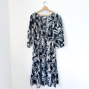 Kerri Rosenthal Harbor Sing Sing Midi Dress Black/White M