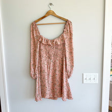 Load image into Gallery viewer, Reformation Morris Floral Print Long Sleeve Smocked Dress Pink 10
