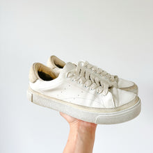 Load image into Gallery viewer, AllSaints Trish Platform Leather Lace Up Low Top Casual Sneakers White 8
