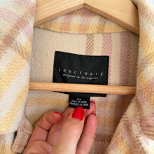 Load image into Gallery viewer, Sanctuary Plaid Shacket Pink Yellow Cream XS
