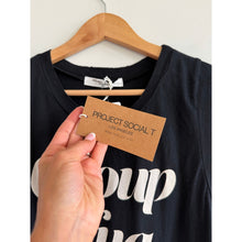 Load image into Gallery viewer, Project Social T Graphic Print Crew Neck Muscle Tank Top Black L NWT
