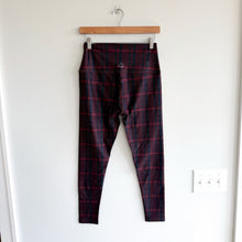 Load image into Gallery viewer, Beyond Yoga Softmark Caught In The Midi Leggings Dark Cherry Preppy Plaid L
