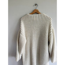 Load image into Gallery viewer, Anthropologie Multicolor Fringe Duster Kimono Cardigan Ivory Blue One Size
