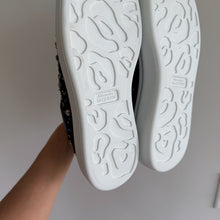Load image into Gallery viewer, Alexander McQueen Crystal Sun Embellished Low Top Sneakers Black NEW
