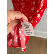 Load image into Gallery viewer, RIXO Zadie Floral Pattern Puff Sleeve Midi Dress Red White 10
