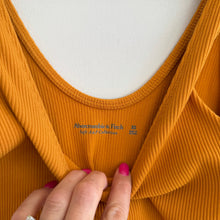 Load image into Gallery viewer, Abercrombie &amp; Fitch Seamless Ribbed Scoop Neckline Bodysuit Orange XS
