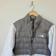 Load image into Gallery viewer, The North Face Denali Fleece Full Zip Polartec Puffer Jacket Gray Ivory XL
