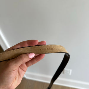 Longchamp Patent Leather Belt Black OS