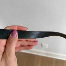 Load image into Gallery viewer, Missoni Italian Leather Skinny Adjustable Buckle Belt Black 44
